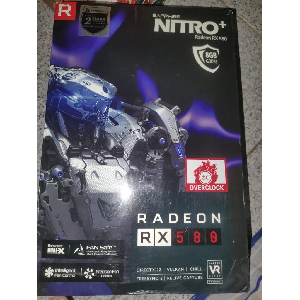 VGA RX 580 8GB Second Shapire Nitro+