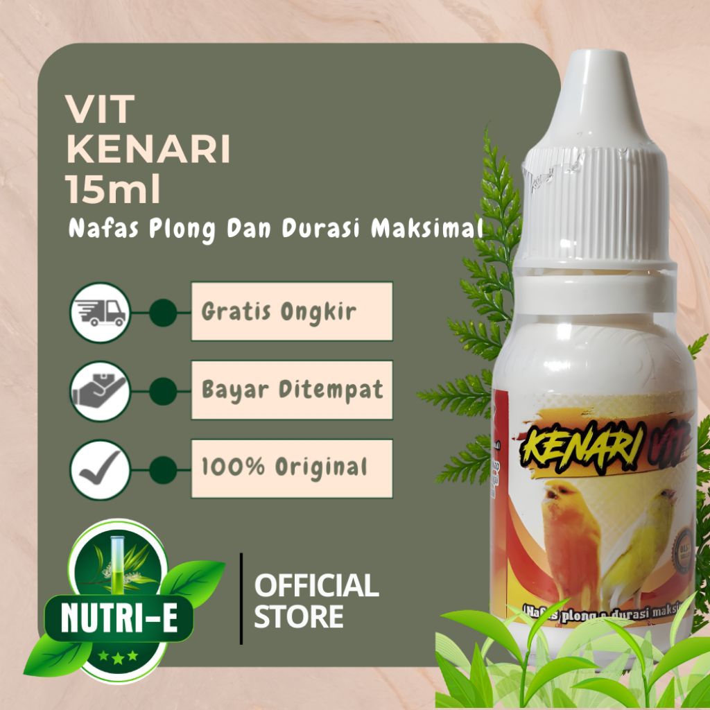 Kenari VIT Vitamin Burung Kenari Nafas plong durasi maksimal Suplemen Burung