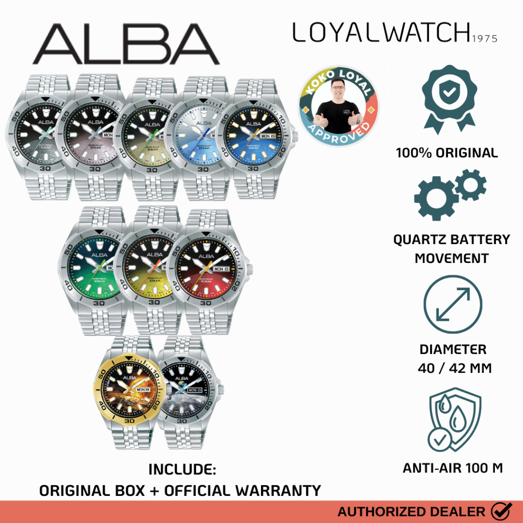 Jam Tangan Alba ACTIVE GRAVITY Collection Pria AV3589 AV3575 AV3579 AV3581 AV3585 AV3587 AV3577 AV35
