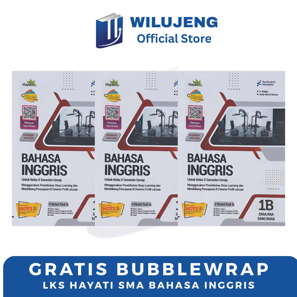 LKS Hayati Bahasa Inggris Kelas 10 11 12 Semester Ganjil & Genap SMA MA SMK Grahadi Kurikulum Merdek