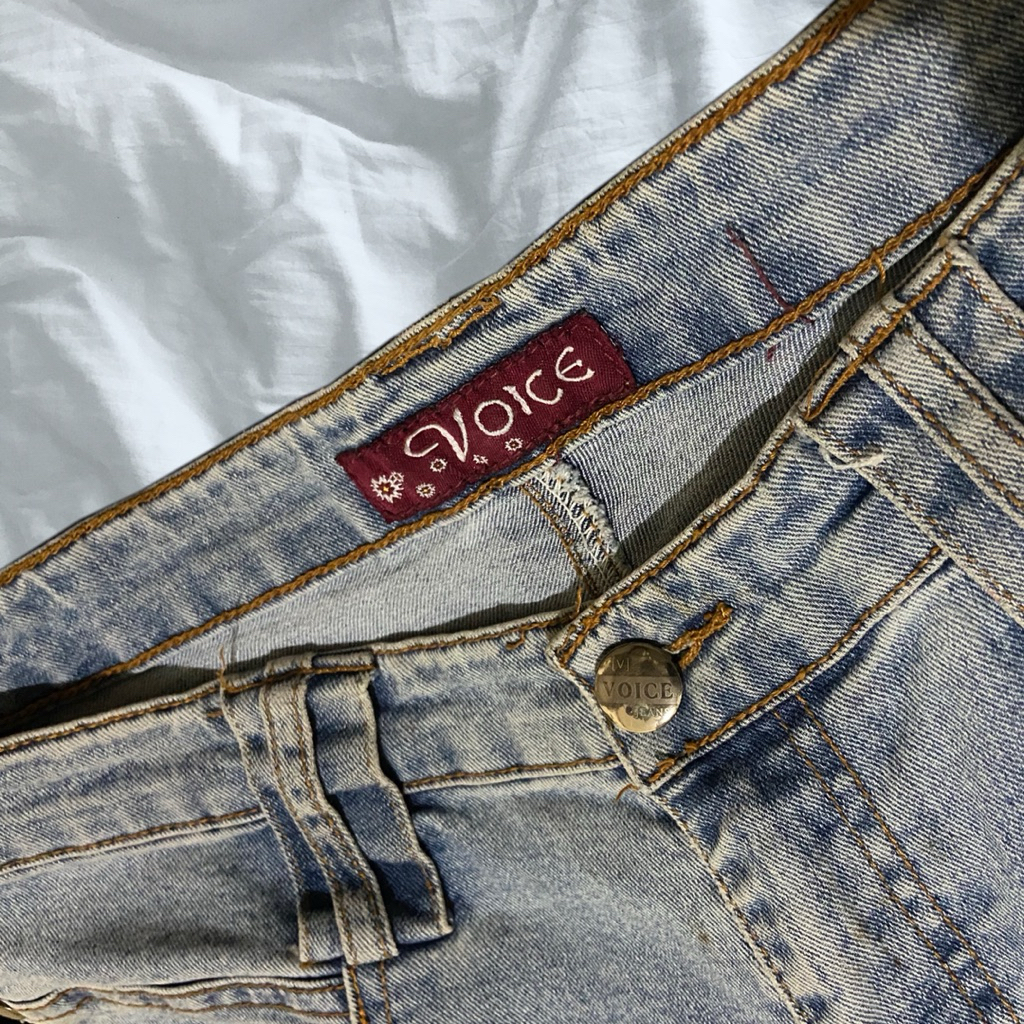 Voice Cutbray Stretch Jeans Biru Muda