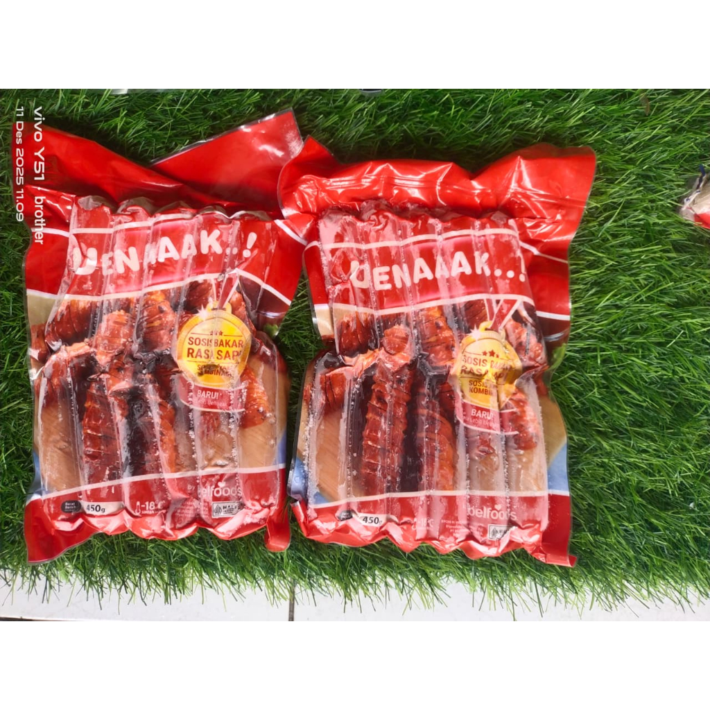 BELFOODS UENAK SOSIS BAKAR RASA SAPI 450GR