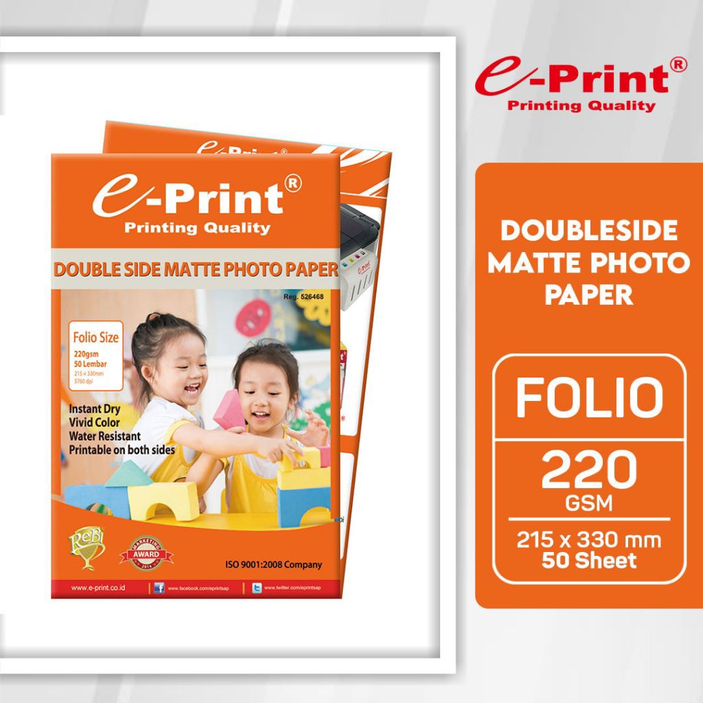 double side matte photo paper F4