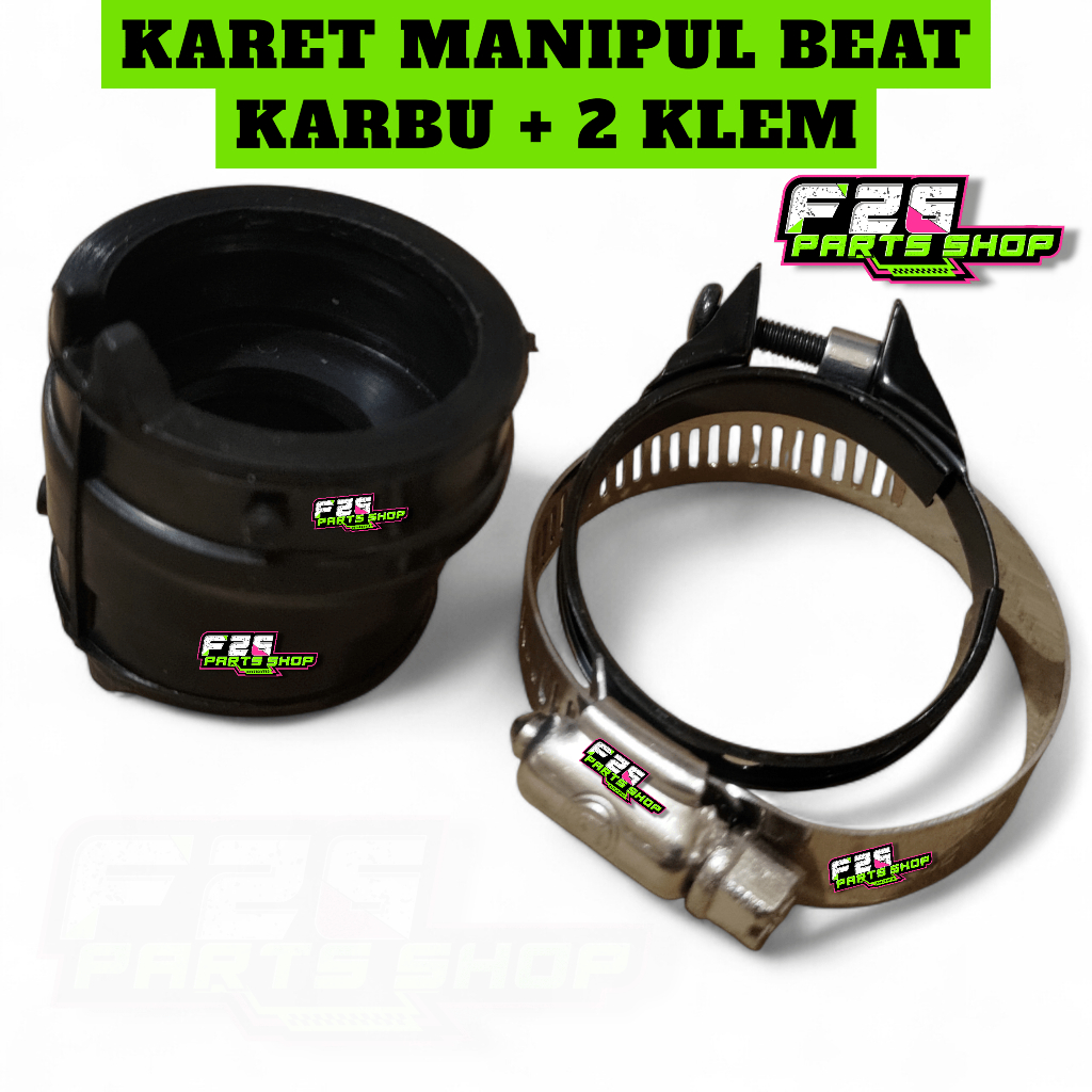 ( BONUS KLEMAN 2 PCS ) Karet Sambungan Manipul Set Beat Karbu KVY Karet Insulator Manifold Honda Bea