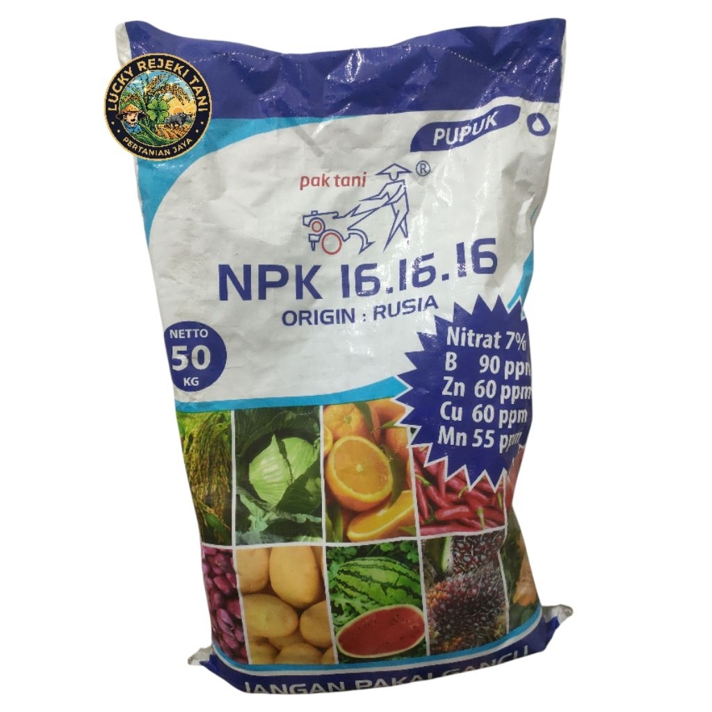 Pupuk Npk Pak Tani 16.16.16 Original Pabrik 50 kg