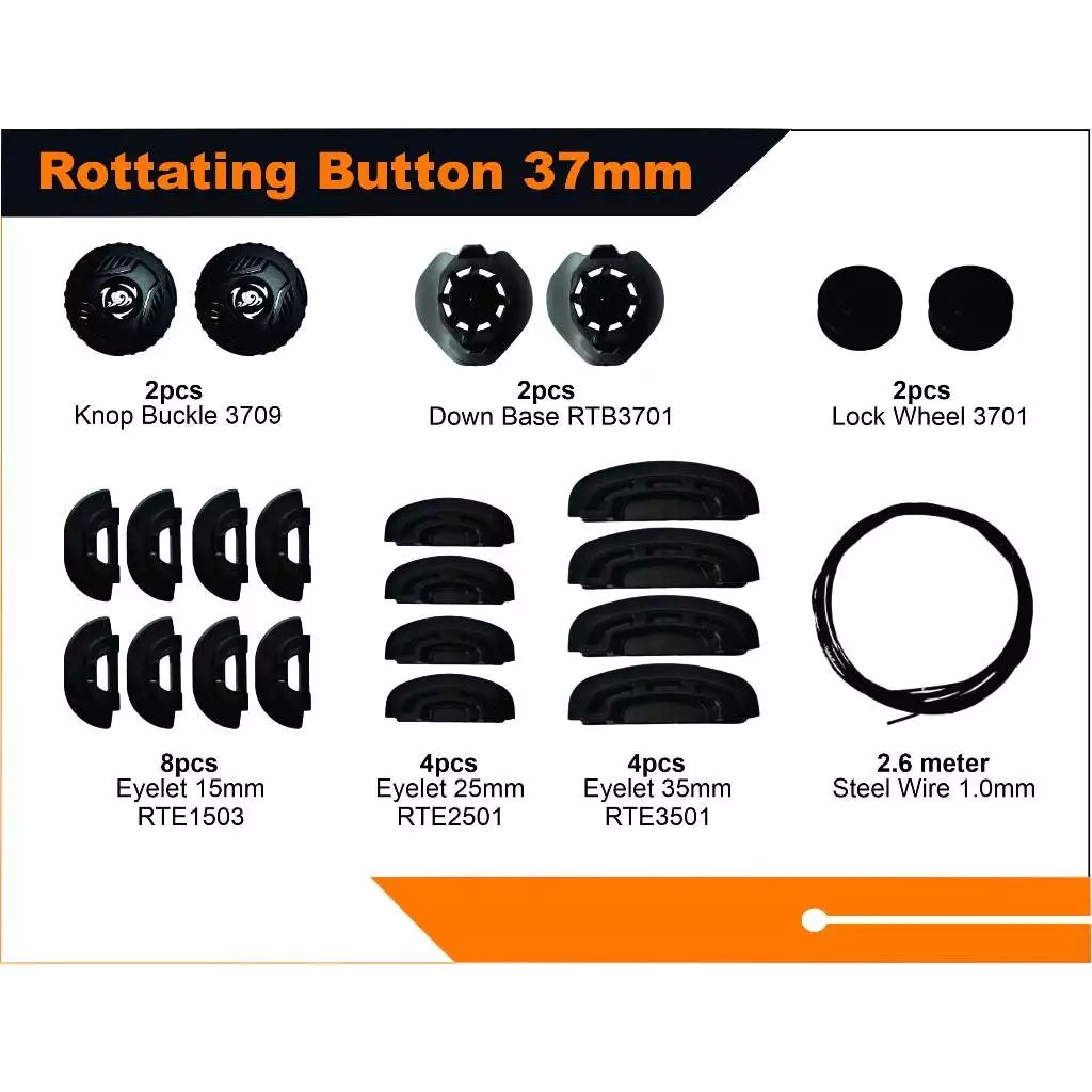 Tali Putar Sepatu BOA set PDH PDL Auto Lacing System Potensio Otomatis Shoes Buckle tipe 3709