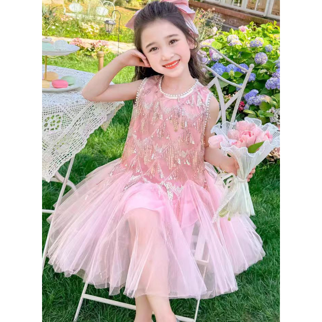 TZ-Gaun natal anak dress natal anak baju natal anak gaun kembang anak dress kembang anak baju kemban