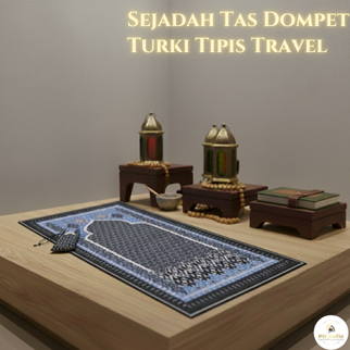 Sejadah Tas Dompet motif  Sajadah Turki Tipis Travel Traveling Oleh Oleh Haji Umroh