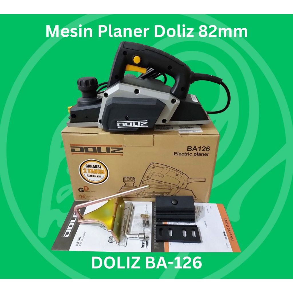 DOLIZ BA126 Electric Planer 82mm Mesin Serut Kayu Doliz Mesin Planer DOLIZ BA126