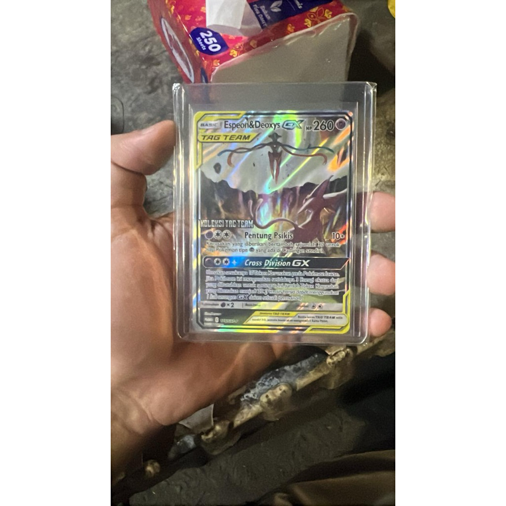 kartu pokemon - espeon & deoxys tag team indo