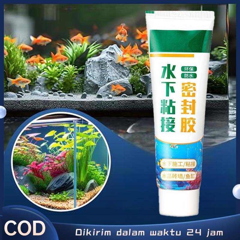120ml Sealant Bawah Air Lem Sealant Lem Aquarium Anti Bocor Waterproof Sealent