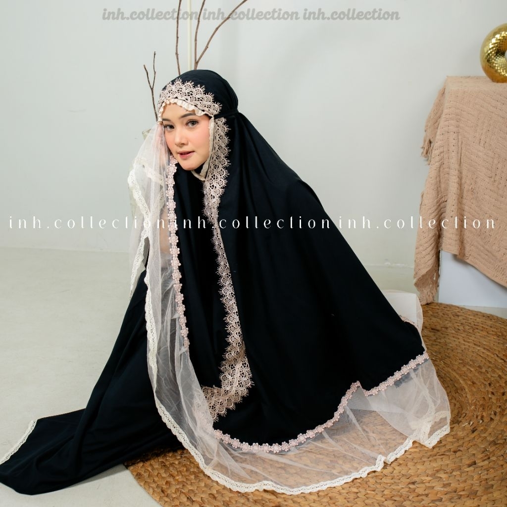 Mukena Dewasa Queenzha Aisyah brokat Tile Premium