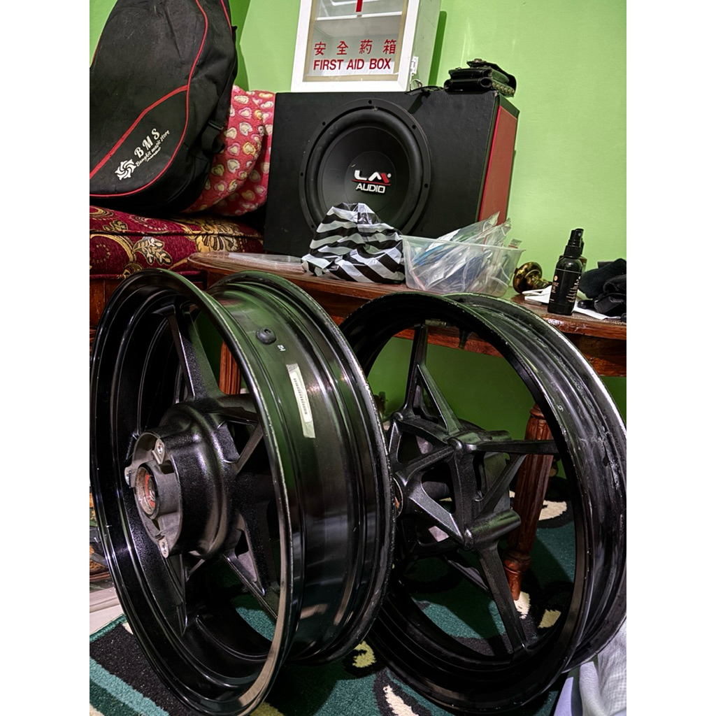 VELG ORI COPOTAN NINJA 250 FI NEW 2018 DEPAN BELAKANG