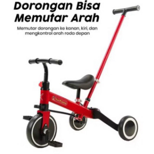 sepeda anak roda dua roda tiga lepas pasang