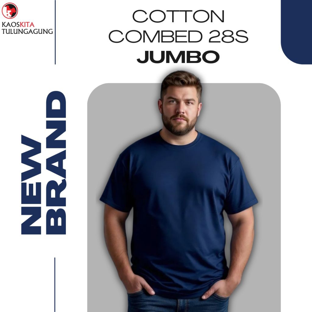 Kaos Polos Jumbo / Combed 30s dan Combed 28s / T-shirt Jumbo / Big Size