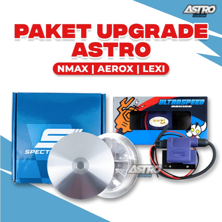 Pulley Rumah Roller Spectro Dan COIL USR Aerox 155 NMAX 155 LEXI 125 Upgrade CVT dan pengapian Matic
