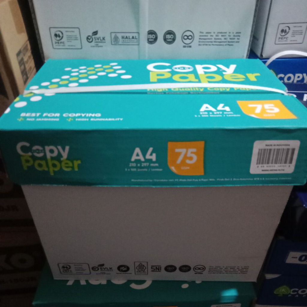 copy paper A4 75gram 1 dus / dus & e paper A4 75 gram / dus
