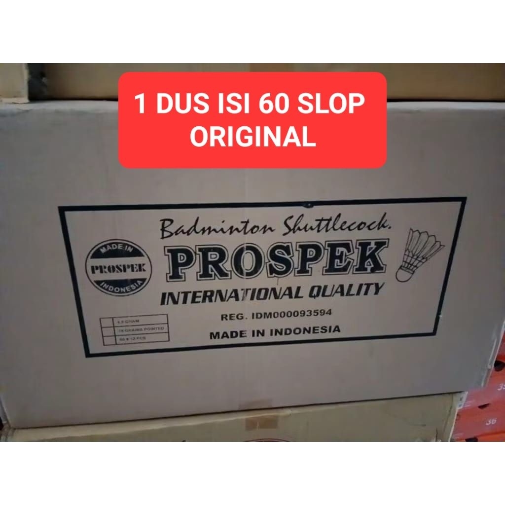1 DUS SHUTTLECOCK PROSPEK ORIGINAL KOK BADMINTON GROSIR