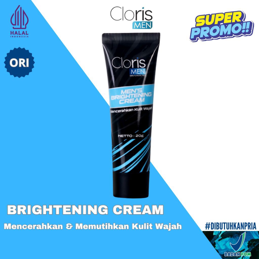 CLORIS MEN SOAP Clorismen  Cream Brightening Original Memutihkan Wajah Untuk Pria Pembersih Wajah