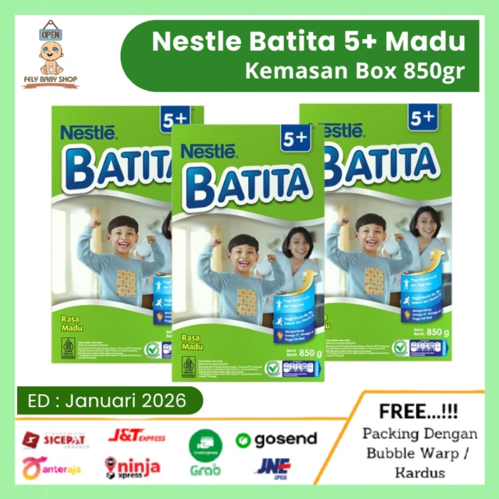 Nestle BATITA 5 Rasa Madu Kemasan Box 850gr