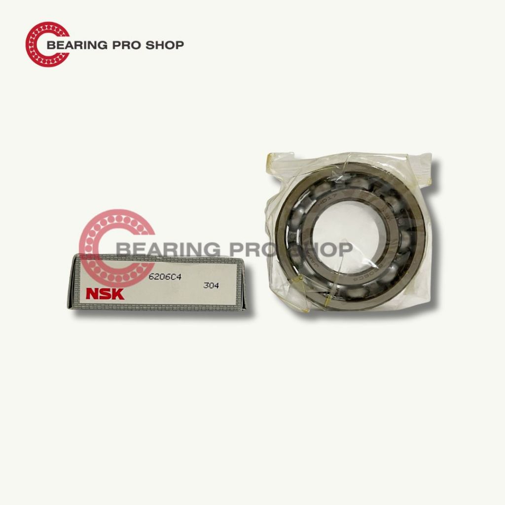 Ball Bearing 6206 C4 Putaran Cepat Laher 6206 C4 NSK Japan 30 x 62 x 16