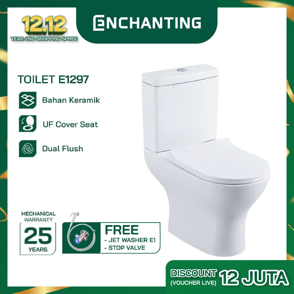 Toilet / Kloset Duduk Europe Enchanting E1297 Bergaransi