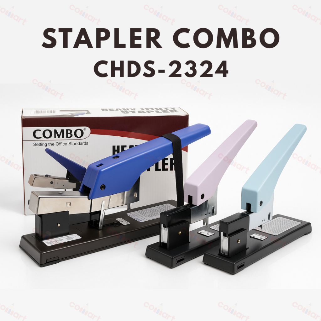 Stapler Besar Jilid Combo Pastel CHDS-2324 Heavy Duty - Penjilid Stapler Jilid Samping