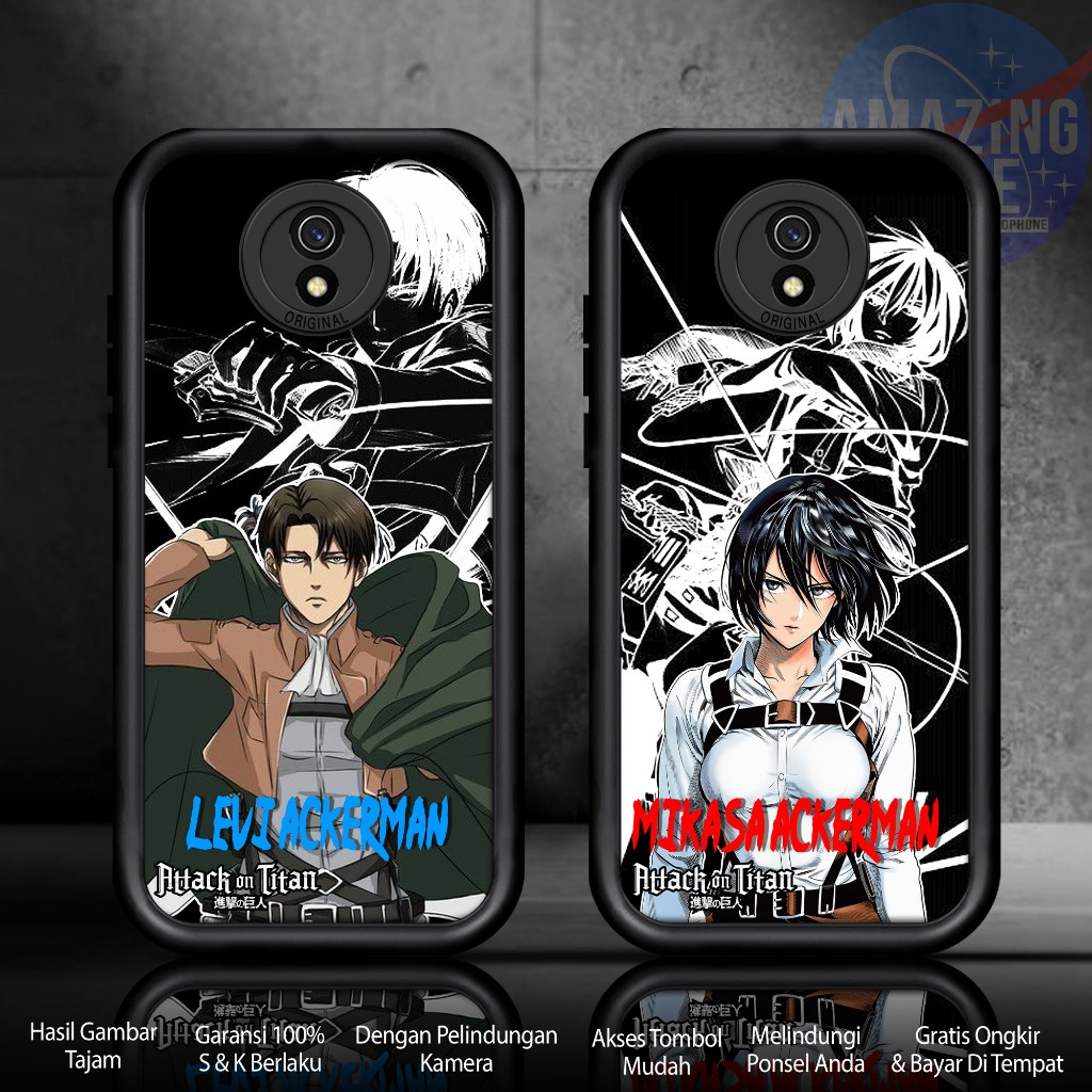 Case Premium Compatible For REDMI 8A Motif [ AOT4 ] Cover Handhphone Casing Softcase Glossy Anti Jam