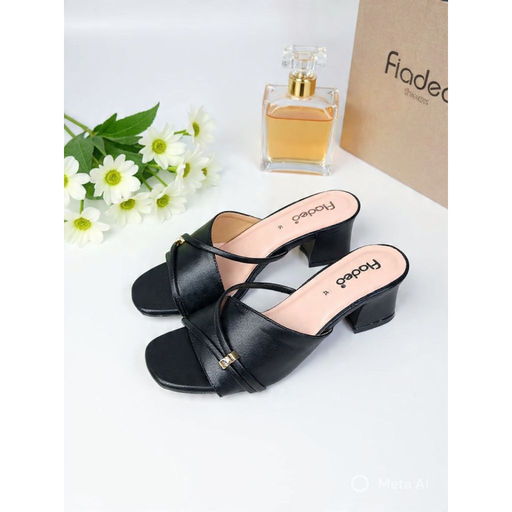 Sandal Heels Wanita/ Sandal Heels Premium / Sandal Slop Kondangan
