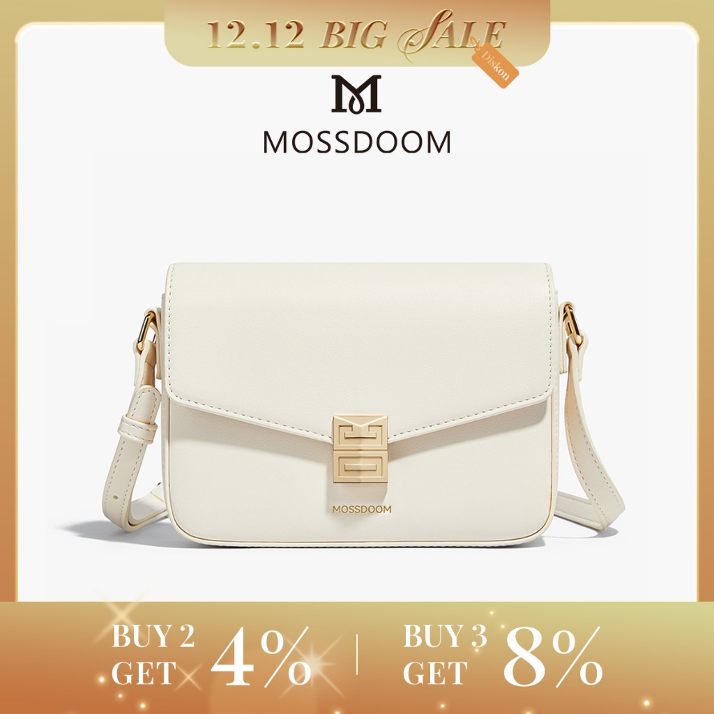 MOSSDOOM Tas Wanita Natalie Bag Murni Tas Selempang Fashion Sling Bag