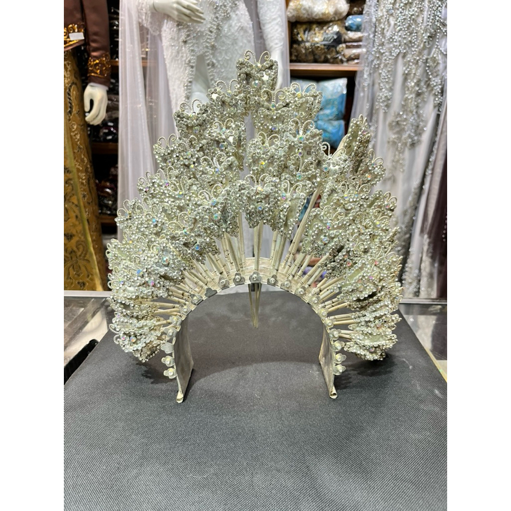 MAHKOTA PENGANTIN BUGIS SILVER PREMIUM