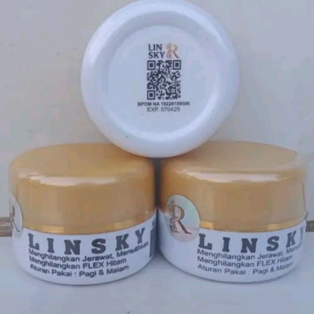 cream linsky TUTUP GOLD original 15gr untuk PUTIH GLOWING