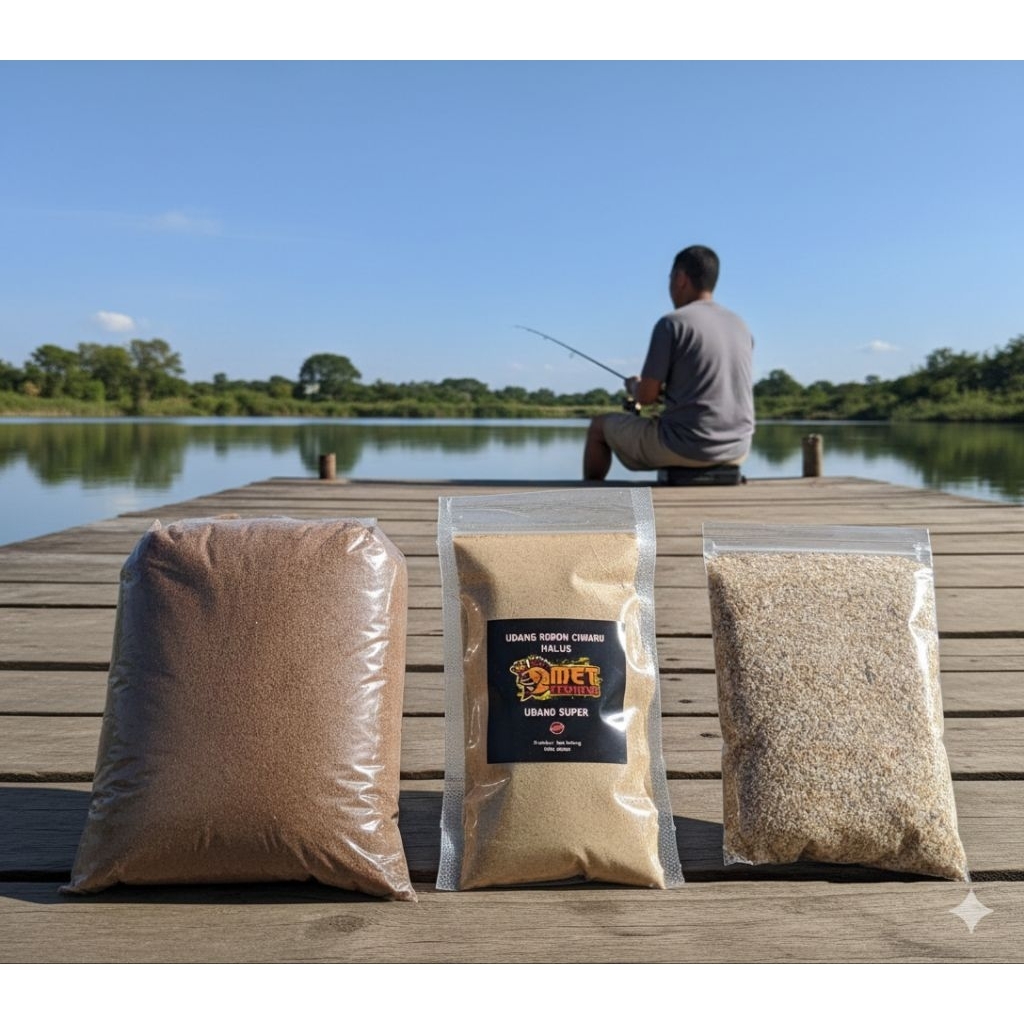 MET FISHING - Paket hemat siap mancing bandul 781 halus menir dan udang rebon ciwaru