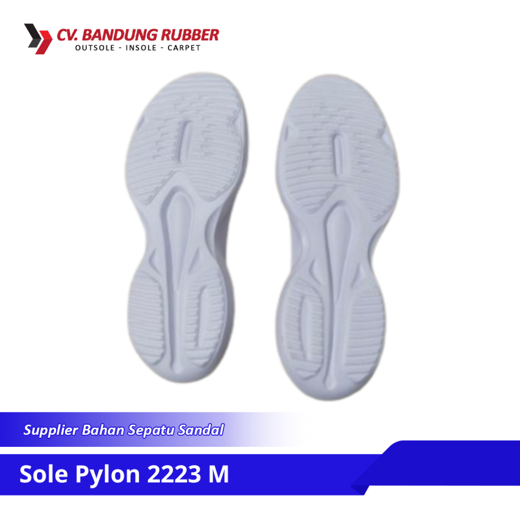 Outsole Sepatu Pylon 2223 M Putih Sol Sepatu Running Pria Sol Sepatu Jogging Sol Sepatu Casual Outso