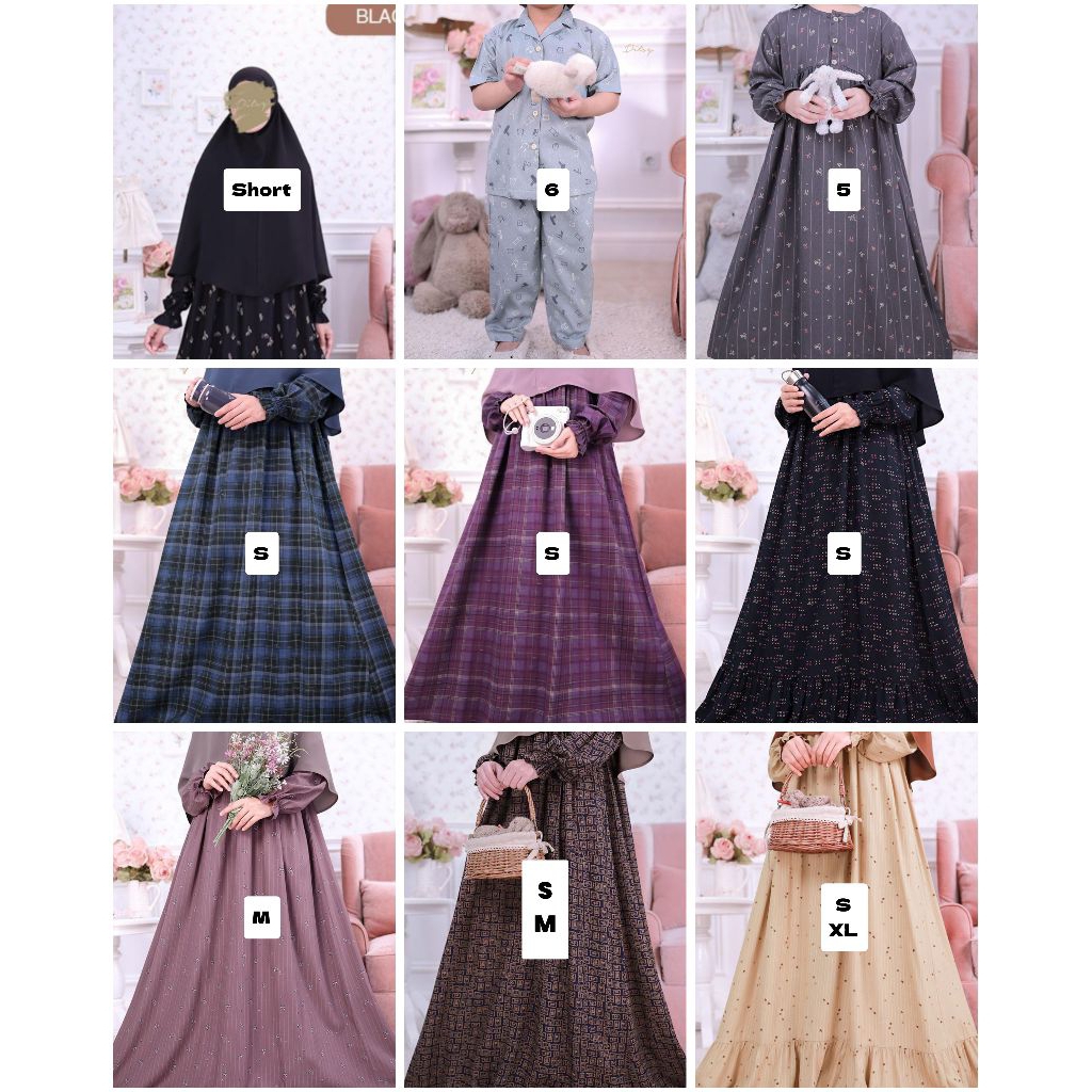 Ditsy Desember 2025 Nightgown  Little Loungwear Pajamas Vintage Daster Gamis Wanita