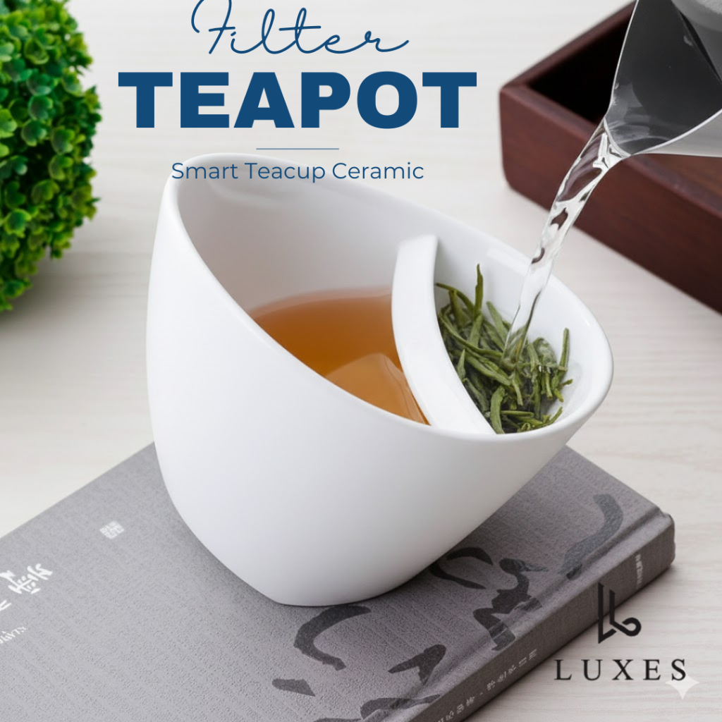 Tea Cup Teapot Keramik Ceramic Teko Filter Teh Cina Korea Mug Pot Teh