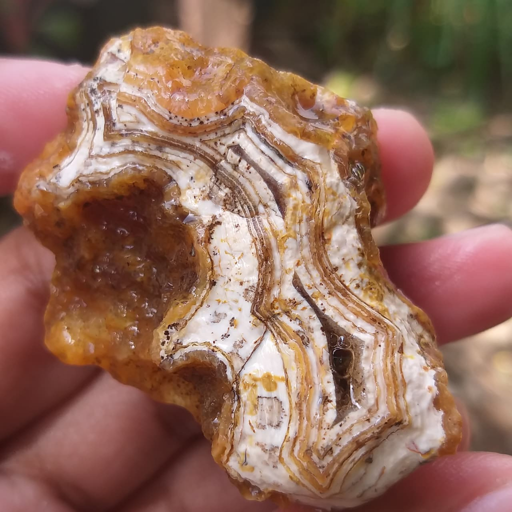 Batu Akik Sulaiman Pamor Keris Tegas Bahan Asli Alam 100% Natural Unik Antik Langka Istimewa Dan Ter