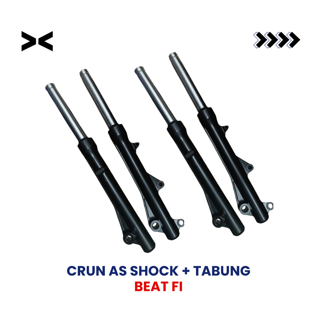 As Shock Plus Tabung Depan Plus Beat  FI Full Set - CRUN