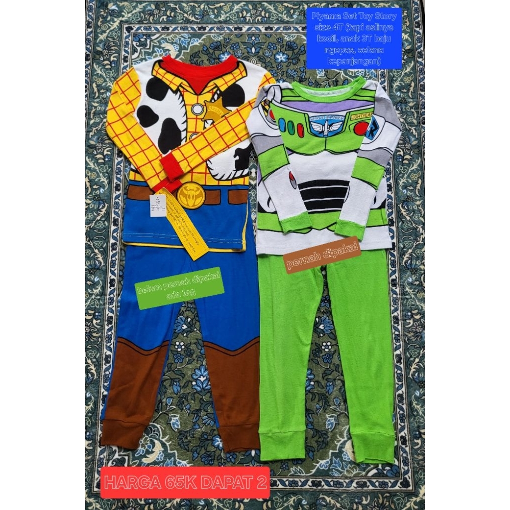 PRELOVED PIYAMA TOY STORY