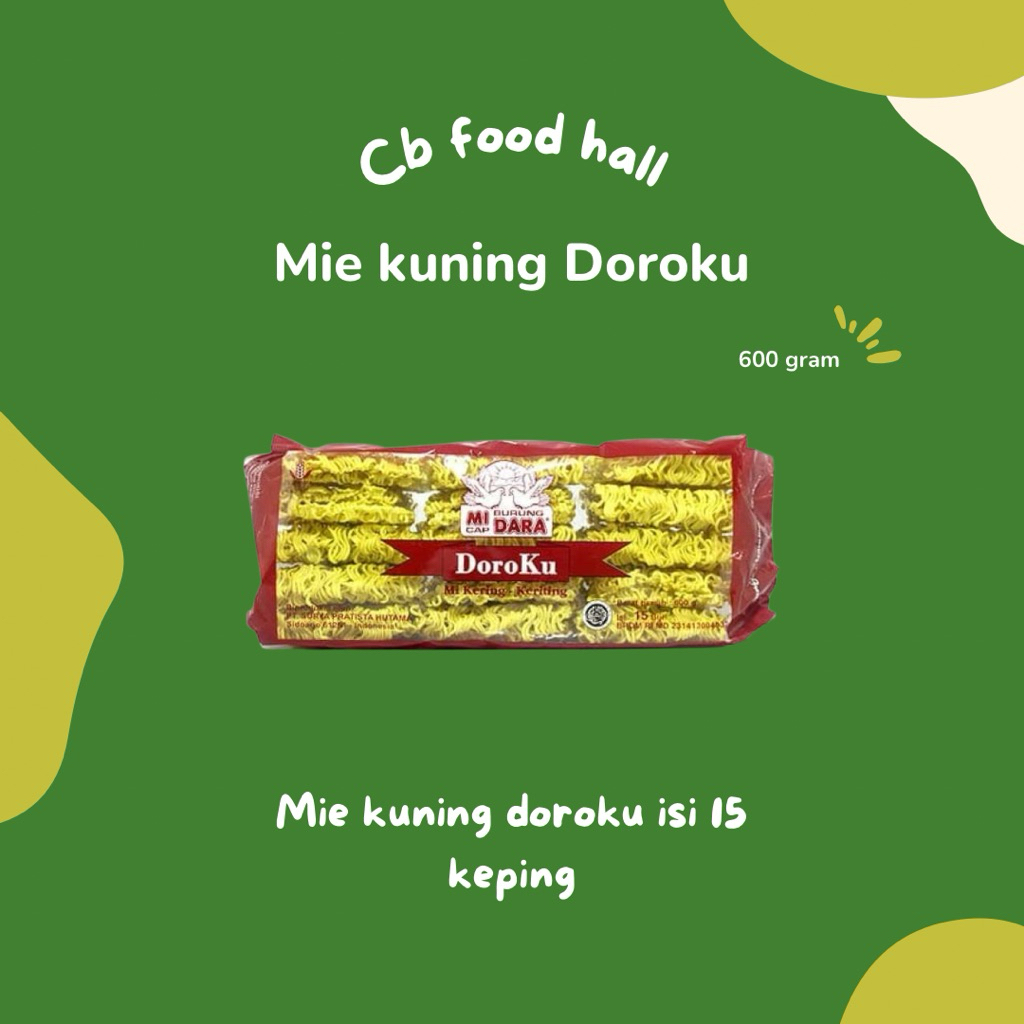 MIE KERITING / MIE KUNING KERING DOROKU 600GR
