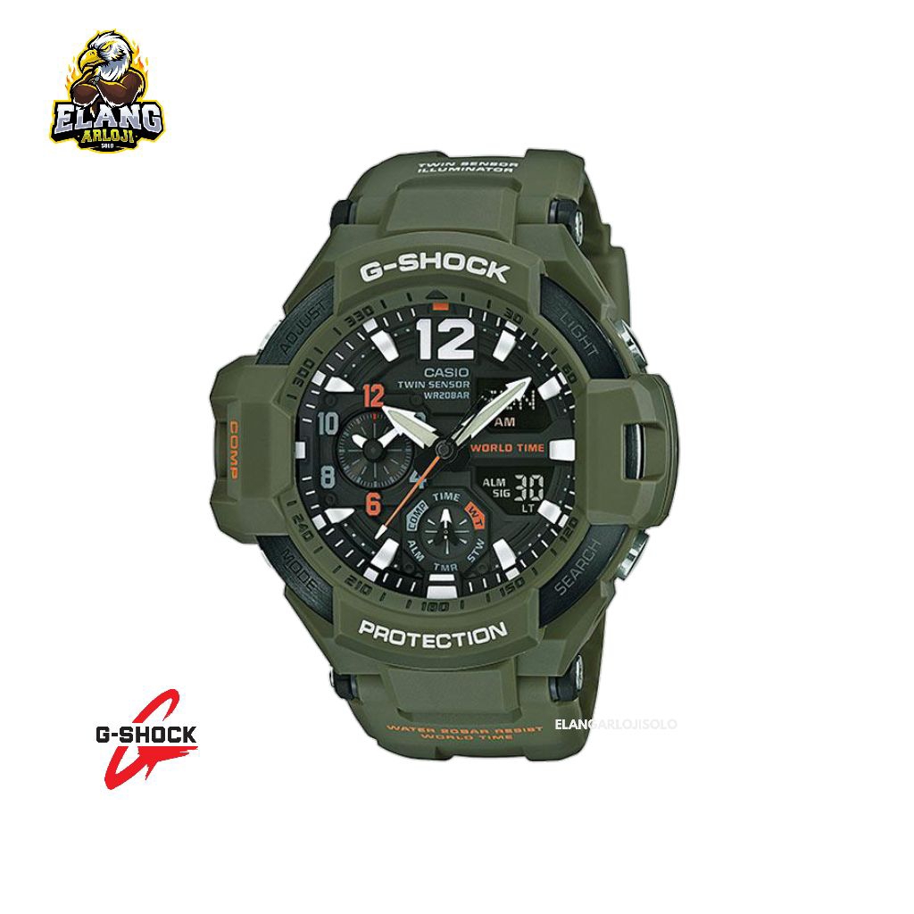 JAM TANGAN PRIA CASIO G-SHOCK GA-1100KH-3ADR ORIGINAL