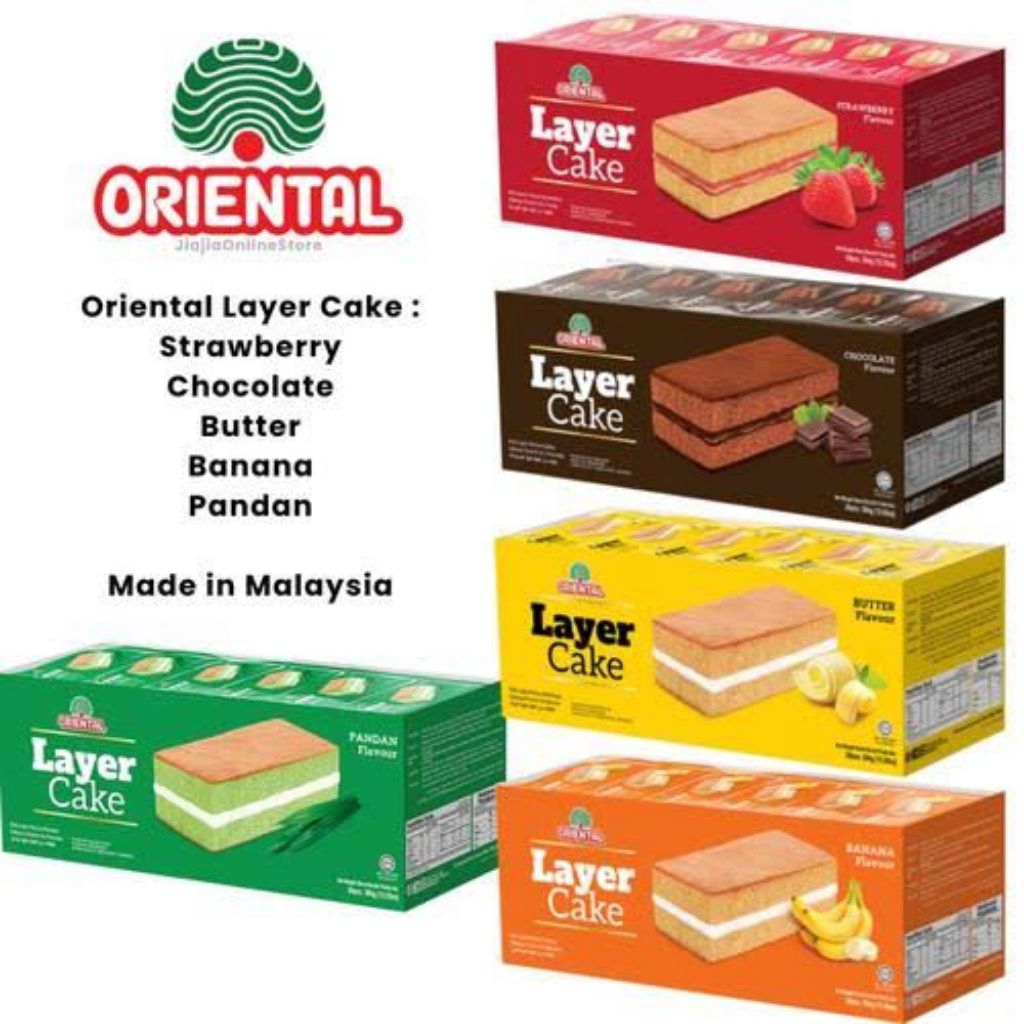 Oriental Layer Cake 1 pack isi 24 pcs kue lapis