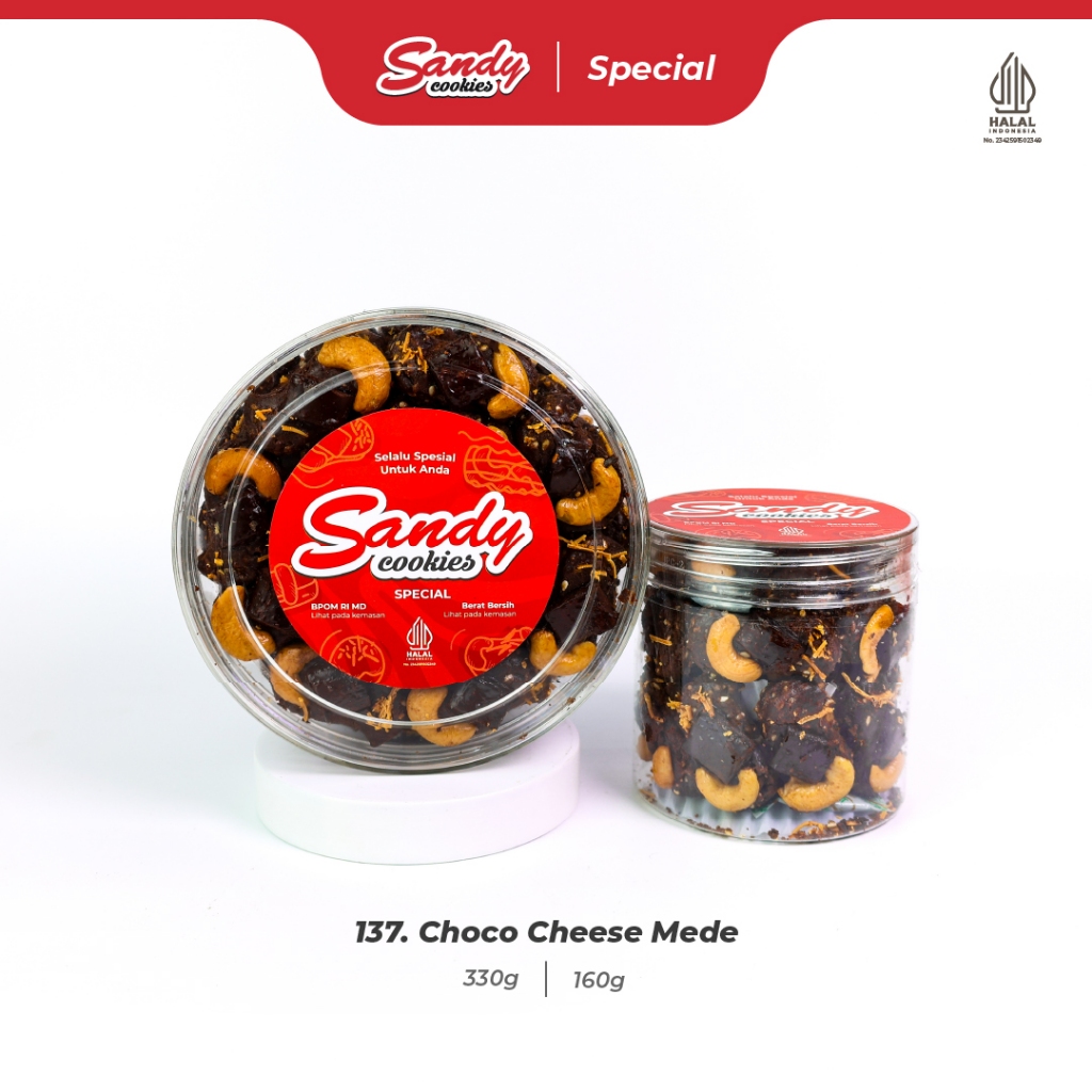 137. Choco Cheese Mede - Kue Kering Sandy Cookies Special