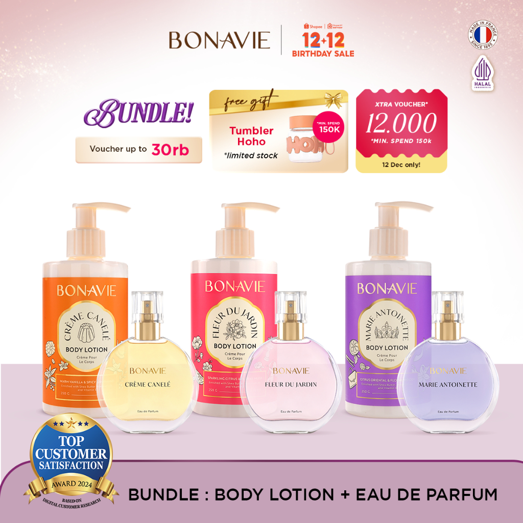 Bonavie Bundle Set Eau de Parfum & Body Lotion