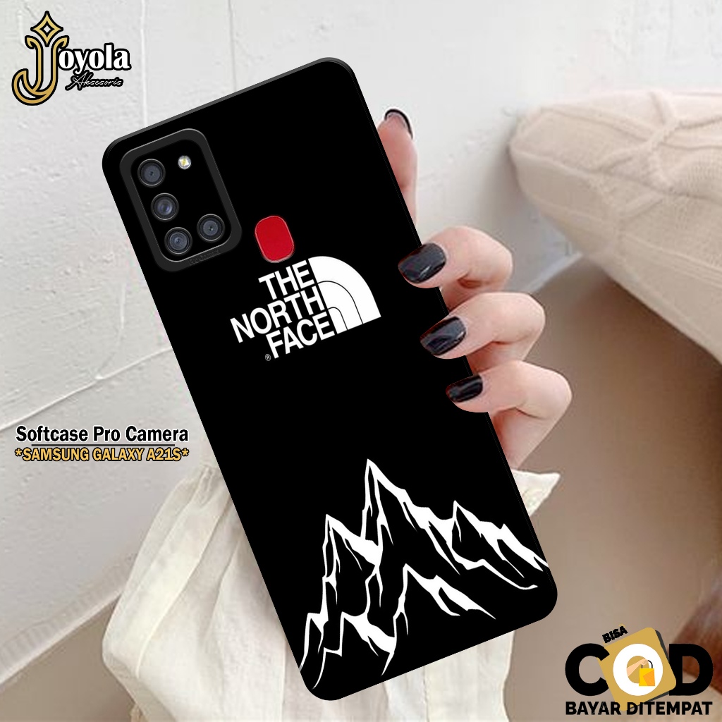 JOYOLA Case Samsung Galaxy A21S - Fashion Case Branded - Softcase Samsung Galaxy A21S - Pro Camera -