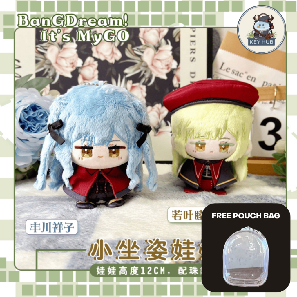 Plushie Doll BanG Dream Wakaba Mutsumi Togawa Sakiko Keychain FREE POUCH BAG