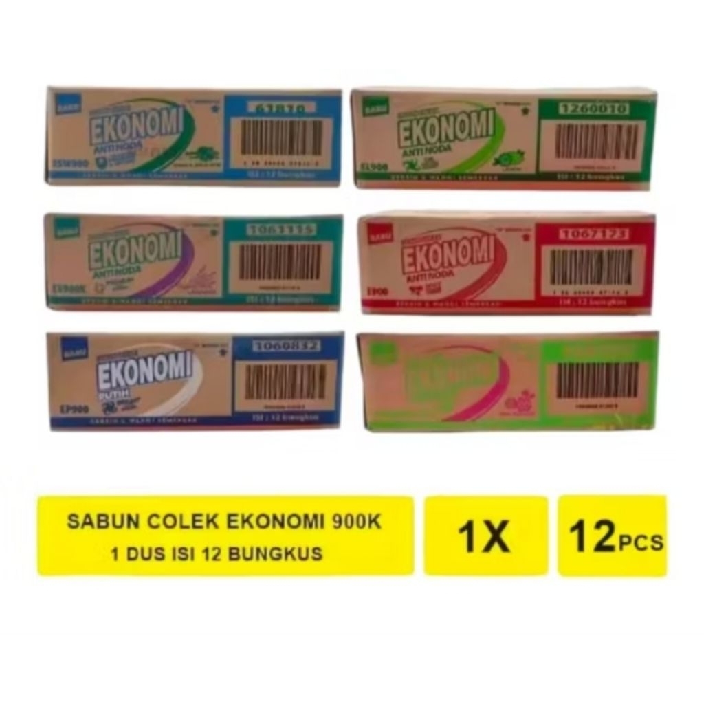 sabun ekonomi 380gr 1 dus/ sabun ekonomi 1 dus isi 12pcs/ colek ekonomi