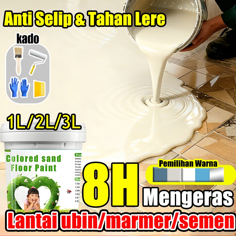 cat lantai marmer cat lantai kamar mandi Cat Lantai Cocok untuk Bengkel Gudang Pabrik Garasi Tahan a