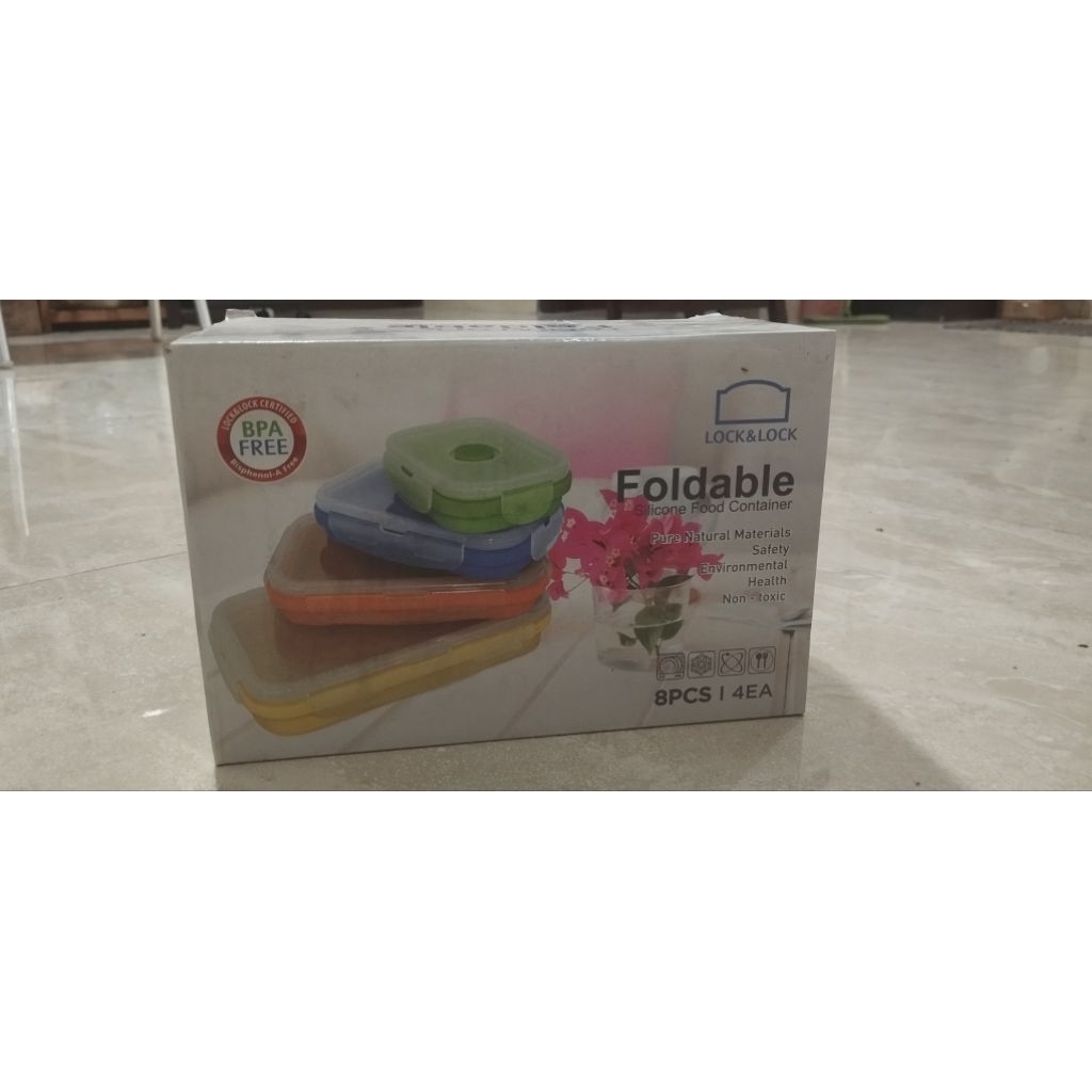 lock n lock foldable silicone food container