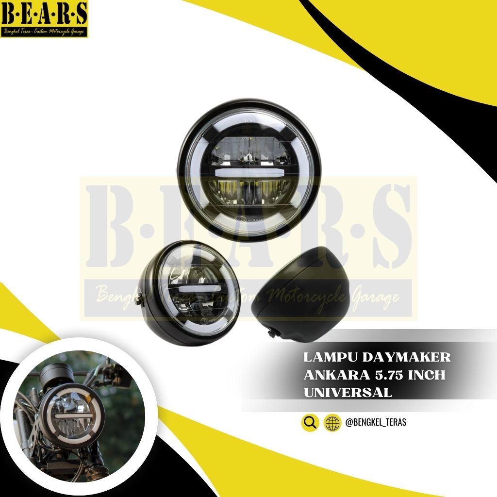Lampu Depan LED Motor Custom 5,75 ANKARA